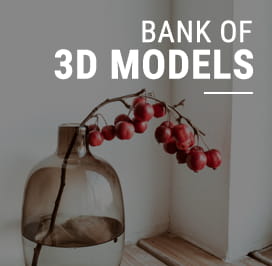 Bank of 3D models